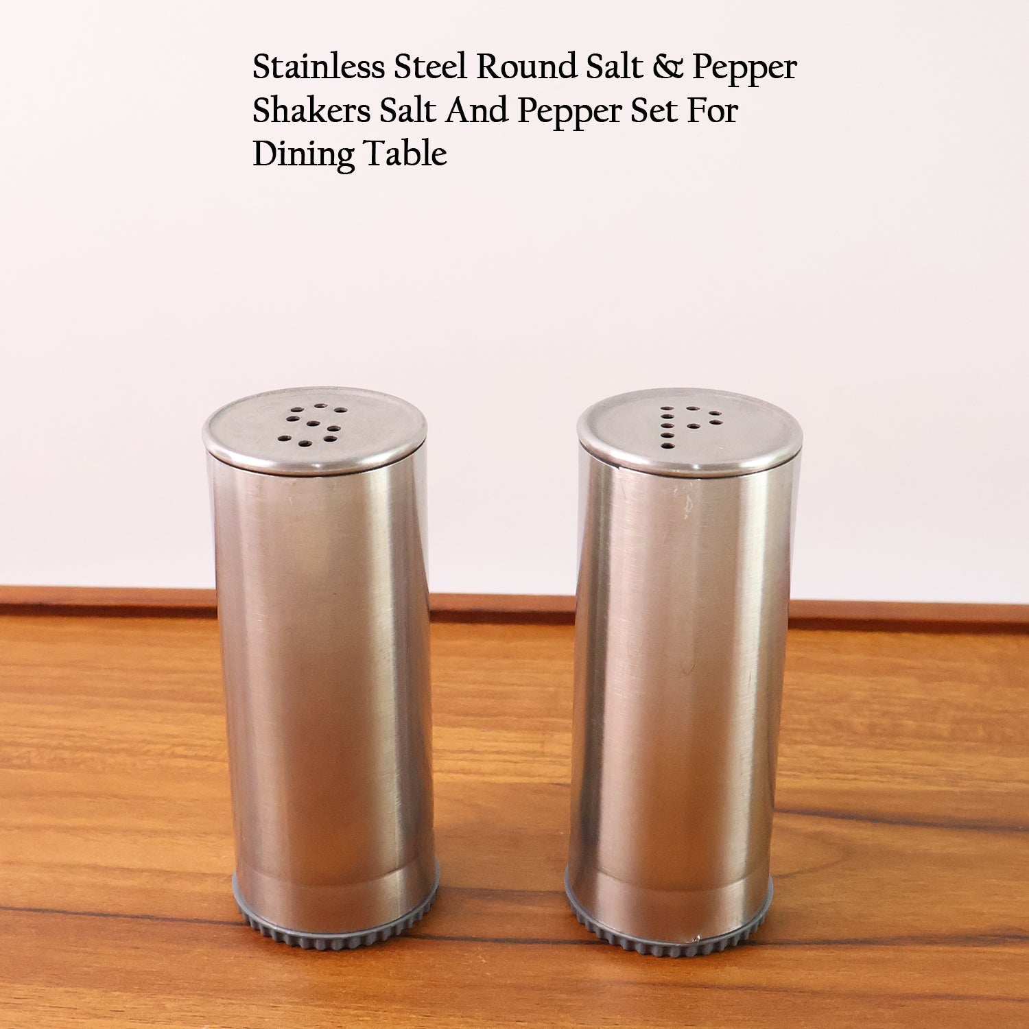 Stainless Steel Salt and Pepper Shaker Set (2 Pc) Stainless Steel Salt and Pepper Shaker Set (2 Pc)